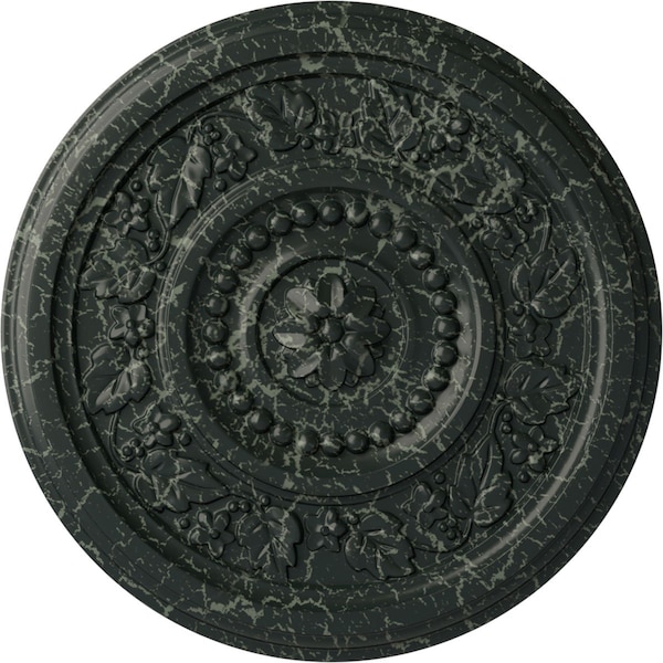 Ekena Millwork Marseille Ceiling Medallion (Fits Canopies up to 4 1/4"), 16 1/8"OD x 5/8"P, Painted Turtle Crackle CM16MAPTC - main